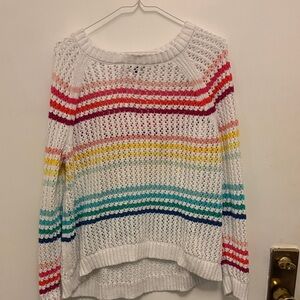 Talbots Multicolor Striped Sweater